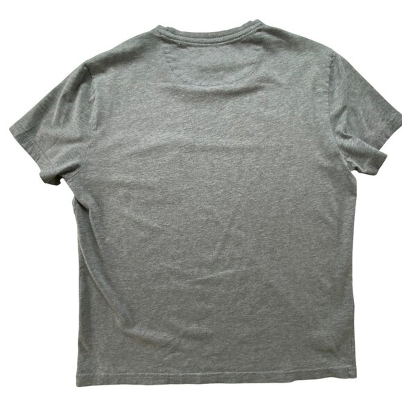 Original Penguin Gray T-Shirt With Blue Checkered Pocket Medium‎ Classic Preppy - Picture 2 of 3